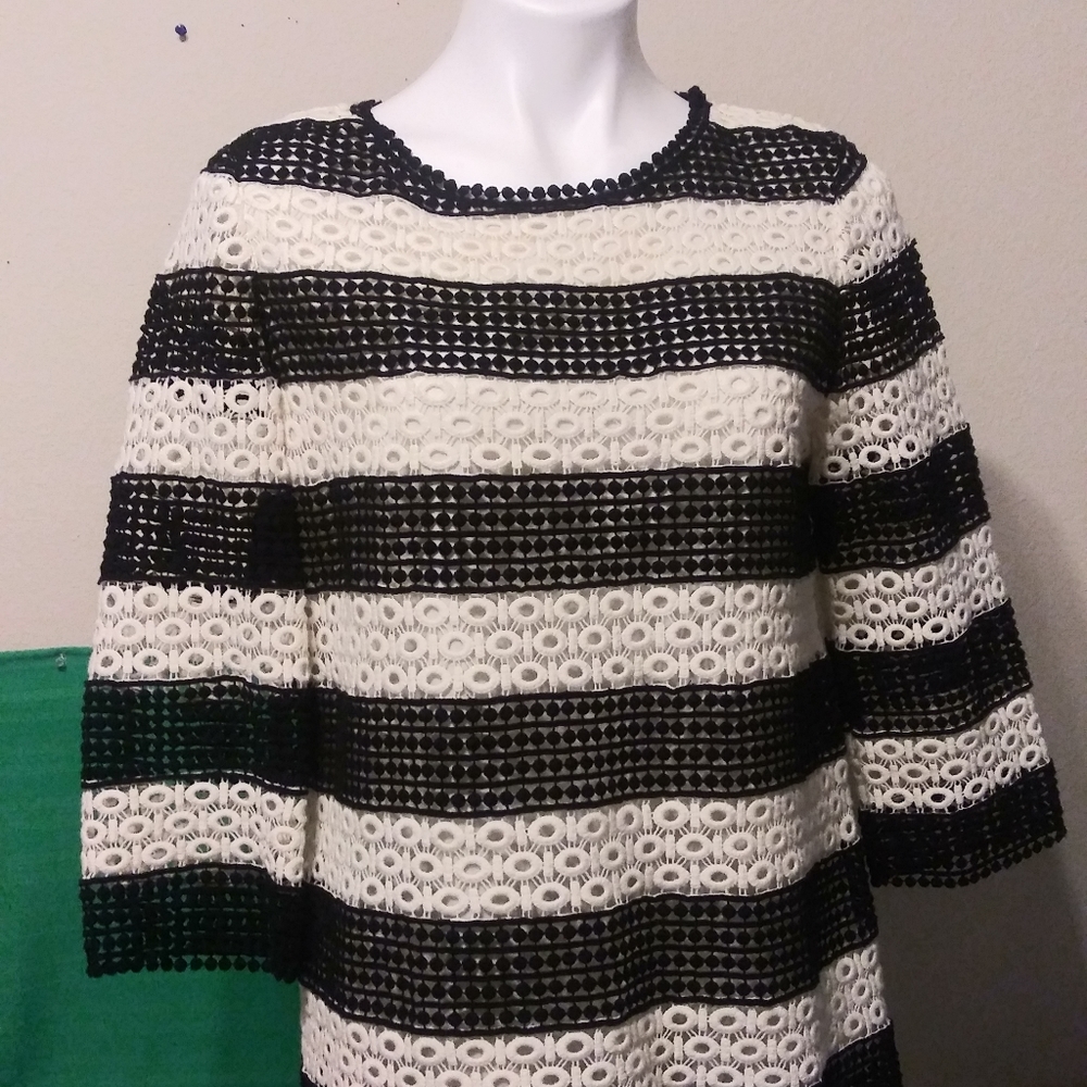 Talbots Crochet Cotton Blouse Size S